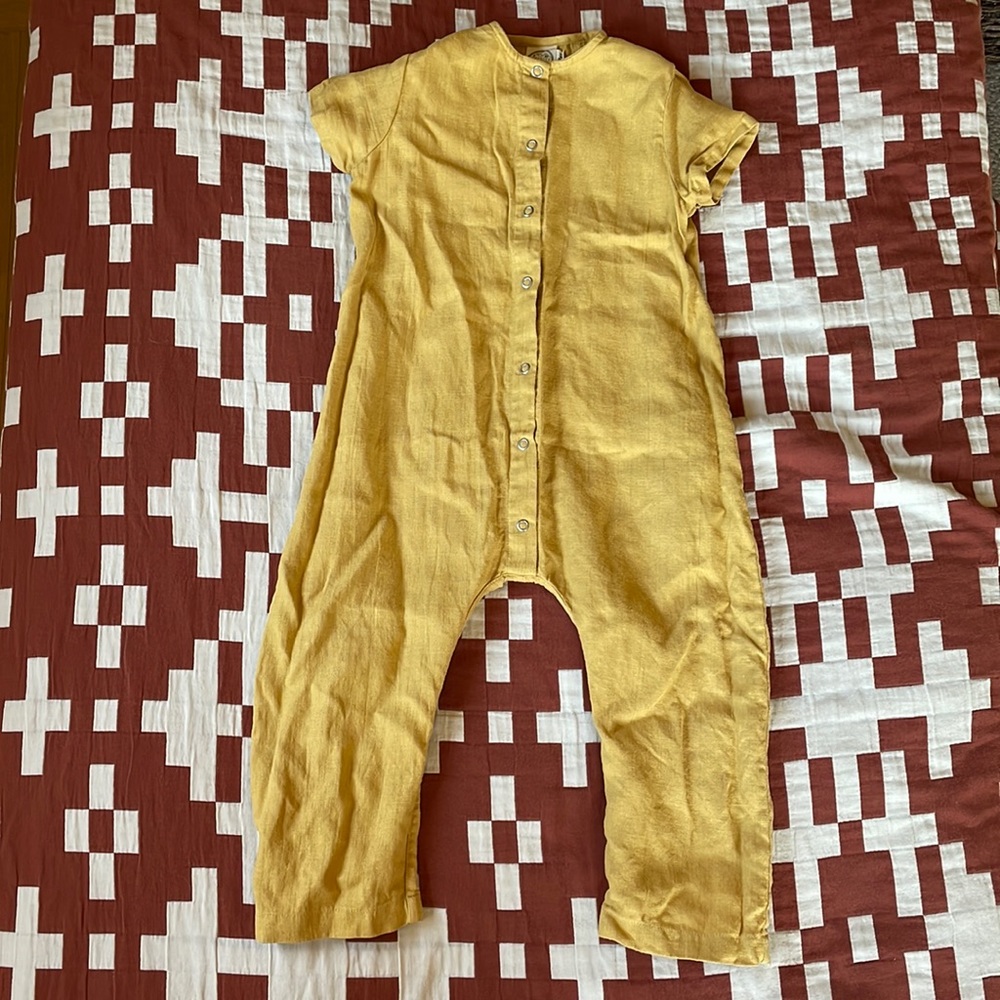 PENDING Red Creek Kids Linen Louie Jumpsuit